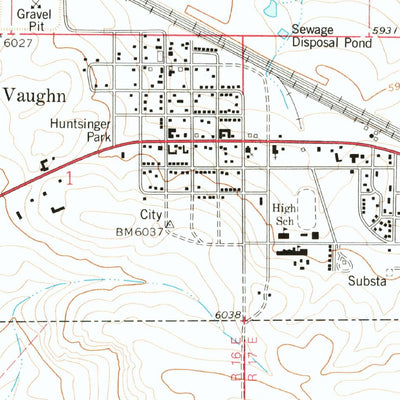 United States Geological Survey Vaughn, NM (1978, 24000-Scale) digital map
