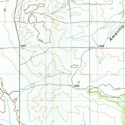 United States Geological Survey Vaughn, NM (1984, 100000-Scale) digital map