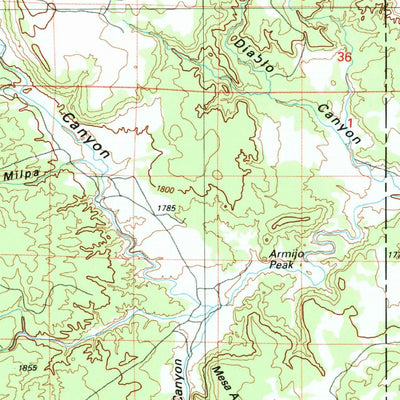 Vaughn, NM (1984, 100000-Scale) Map by United States Geological Survey ...