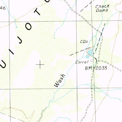 United States Geological Survey Vaya Chin, AZ (1990, 24000-Scale) digital map