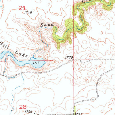 United States Geological Survey Vayland SE, SD (1949, 24000-Scale) digital map