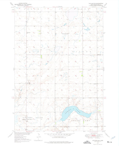 United States Geological Survey Vayland SW, SD (1949, 24000-Scale) digital map
