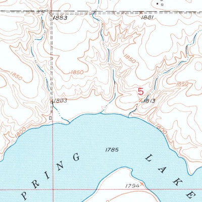 United States Geological Survey Vayland SW, SD (1949, 24000-Scale) digital map