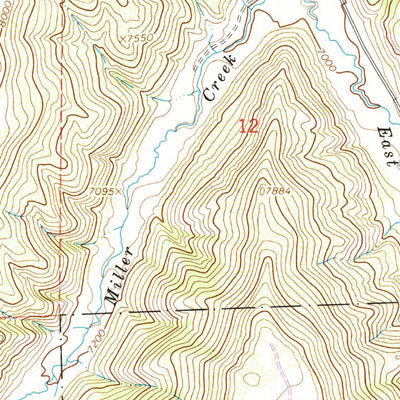 United States Geological Survey Veatch Gulch, CO (1966, 24000-Scale) digital map