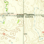 United States Geological Survey Veblen NE, ND-SD (1958, 24000-Scale) digital map