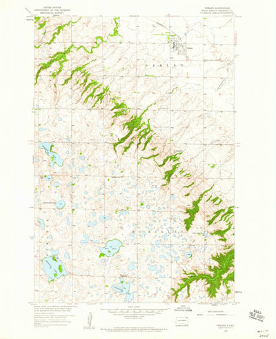United States Geological Survey Veblen, SD (1958, 24000-Scale) digital map