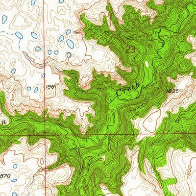 United States Geological Survey Veblen, SD (1958, 24000-Scale) digital map