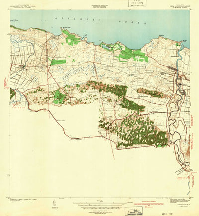 United States Geological Survey Vega Alta, PR (1940, 30000-Scale) digital map