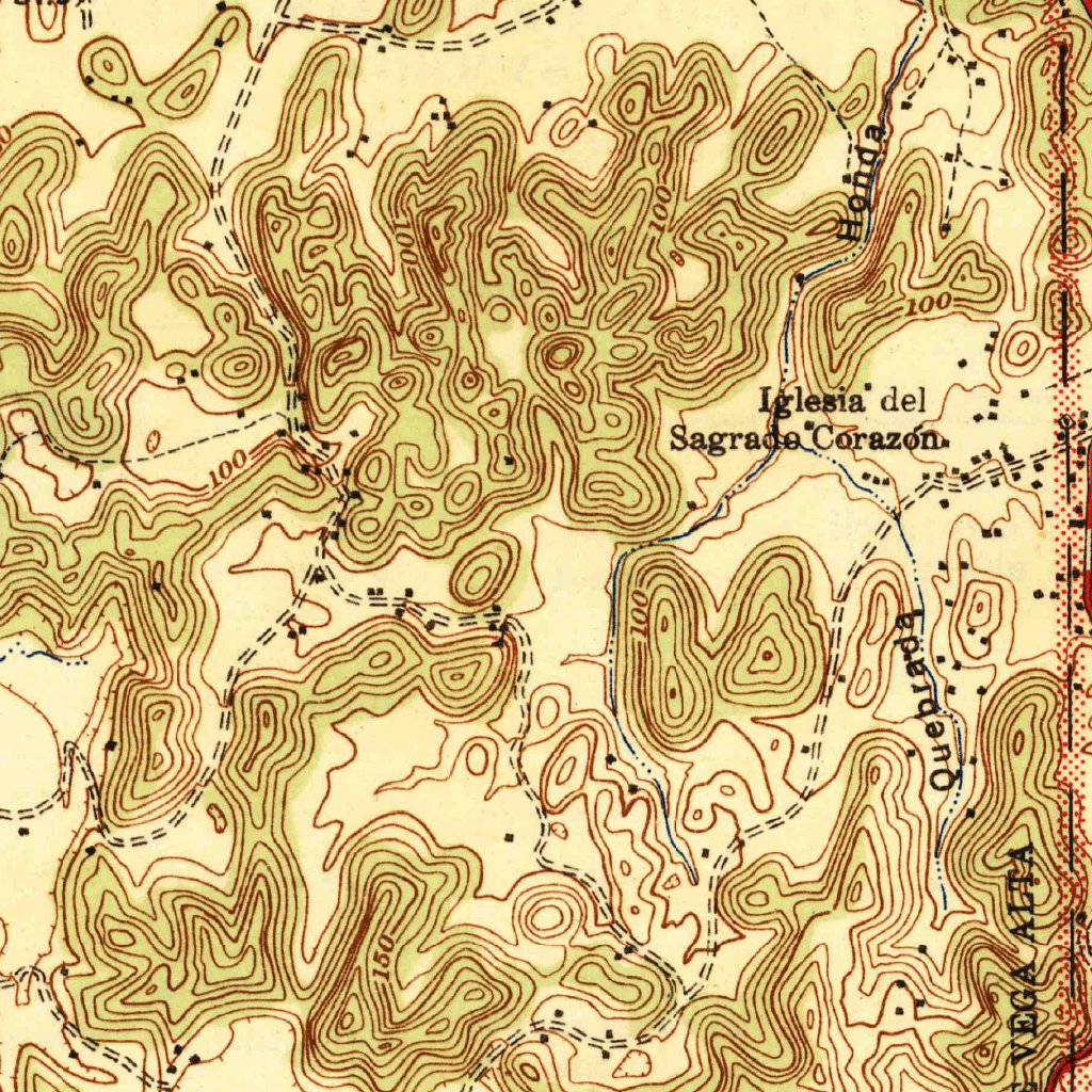 Vega Alta, PR (1946, 30000-Scale) Map by United States Geological ...