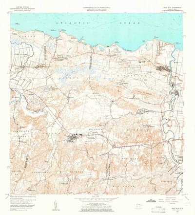 United States Geological Survey Vega Alta, PR (1958, 20000-Scale) digital map