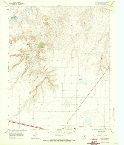 United States Geological Survey Vega North, TX (1966, 24000-Scale) digital map