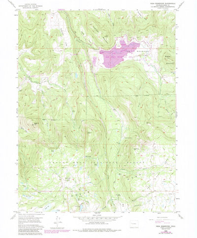 United States Geological Survey Vega Reservoir, CO (1955, 24000-Scale) digital map