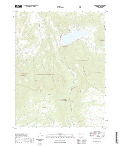 United States Geological Survey Vega Reservoir, CO (2022, 24000-Scale) digital map