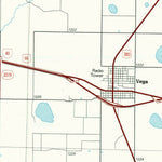 United States Geological Survey Vega, TX (1985, 100000-Scale) digital map