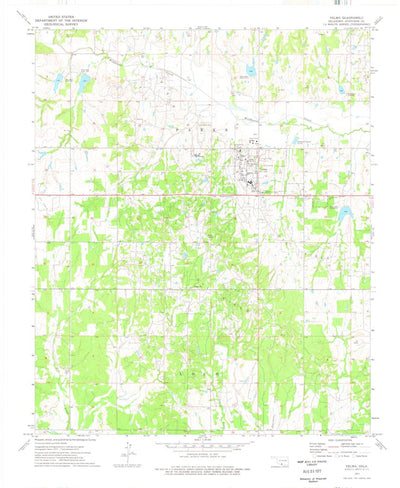 United States Geological Survey Velma, OK (1974, 24000-Scale) digital map