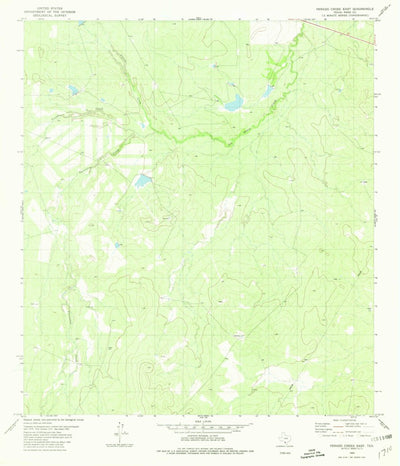 United States Geological Survey Venado Creek East, TX (1980, 24000-Scale) digital map