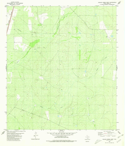 United States Geological Survey Venado Creek West, TX (1980, 24000-Scale) digital map