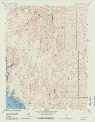 United States Geological Survey Venango, KS (1957, 24000-Scale) digital map