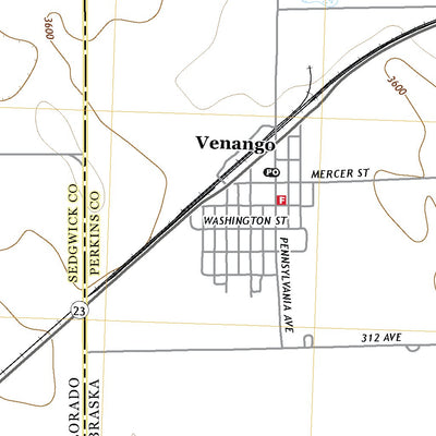 United States Geological Survey Venango, NE (2021, 24000-Scale) digital map