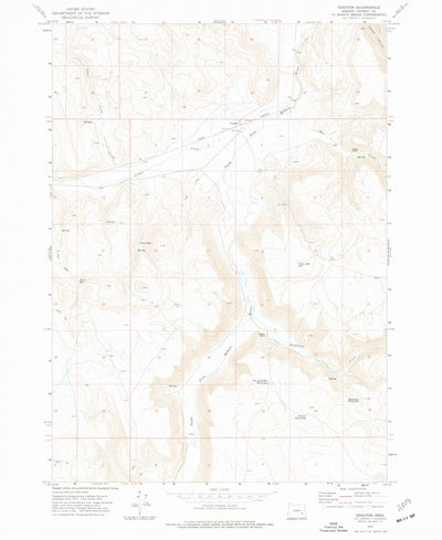 United States Geological Survey Venator, OR (1972, 24000-Scale) digital map