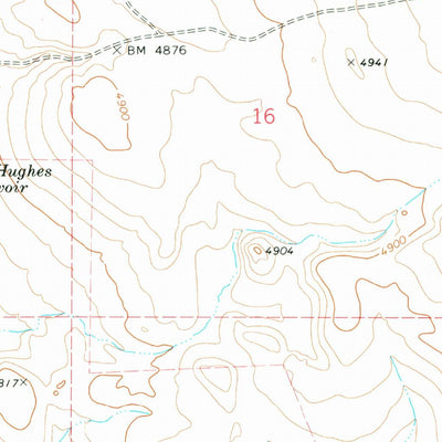 United States Geological Survey Venator Reservoir, OR (1972, 24000-Scale) digital map