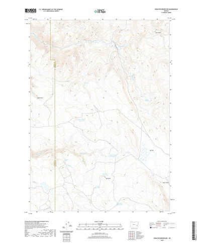 United States Geological Survey Venator Reservoir, OR (2020, 24000-Scale) digital map