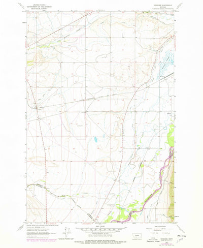 United States Geological Survey Vendome, MT (1963, 24000-Scale) digital map