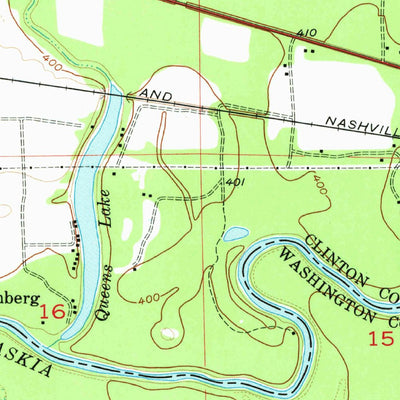 United States Geological Survey Venedy, IL (1957, 24000-Scale) digital map