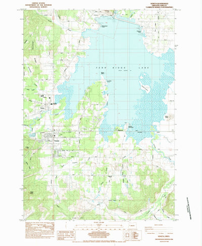 United States Geological Survey Veneta, OR (1984, 24000-Scale) digital map