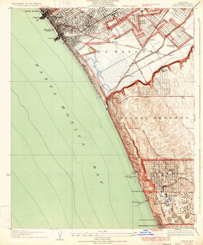 United States Geological Survey Venice, CA (1934, 24000-Scale) digital map