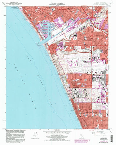 United States Geological Survey Venice, CA (1964, 24000-Scale) digital map