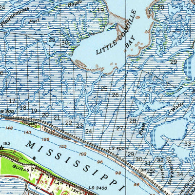 United States Geological Survey Venice, LA (1948, 62500-Scale) digital map