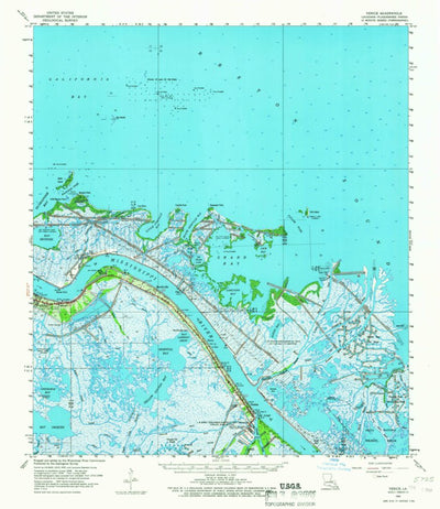 United States Geological Survey Venice, LA (1960, 62500-Scale) digital map
