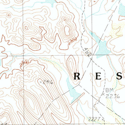United States Geological Survey Ventana, AZ (1990, 24000-Scale) digital map