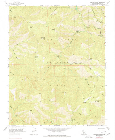 United States Geological Survey Ventana Cones, CA (1956, 24000-Scale) digital map