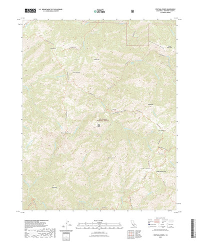 United States Geological Survey Ventana Cones, CA (2021, 24000-Scale) digital map