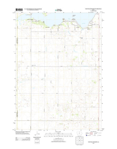 United States Geological Survey Ventura Heights, IA (2013, 24000-Scale) digital map