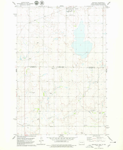United States Geological Survey Venturia, ND-SD (1978, 24000-Scale) digital map
