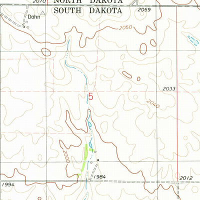 United States Geological Survey Venturia, ND-SD (1978, 24000-Scale) digital map