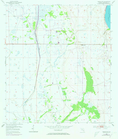 United States Geological Survey Venus NW, FL (1953, 24000-Scale) digital map