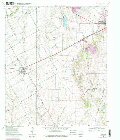 United States Geological Survey Venus, TX (1961, 24000-Scale) digital map