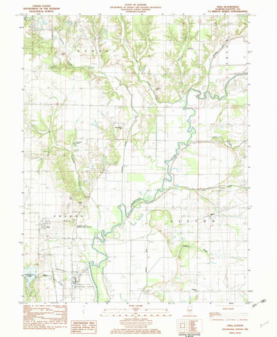 United States Geological Survey Vera, IL (1982, 24000-Scale) digital map