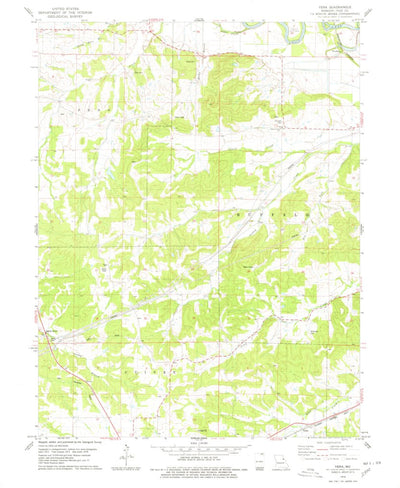 United States Geological Survey Vera, MO (1978, 24000-Scale) digital map