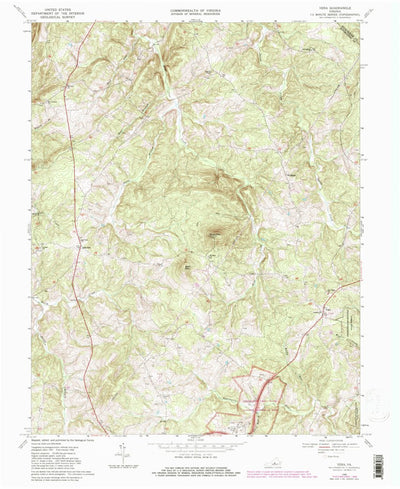 United States Geological Survey Vera, VA (1968, 24000-Scale) digital map