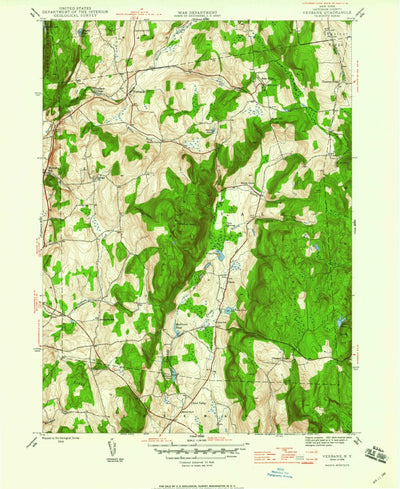 United States Geological Survey Verbank, NY (1946, 24000-Scale) digital map