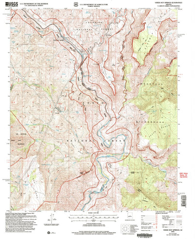 United States Geological Survey Verde Hot Springs, AZ (2004, 24000-Scale) digital map