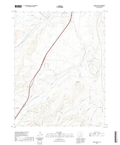 United States Geological Survey Verde School, CO (2022, 24000-Scale) digital map