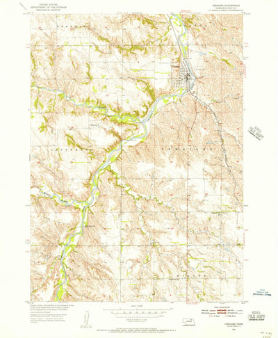 United States Geological Survey Verdigre, NE (1954, 24000-Scale) digital map