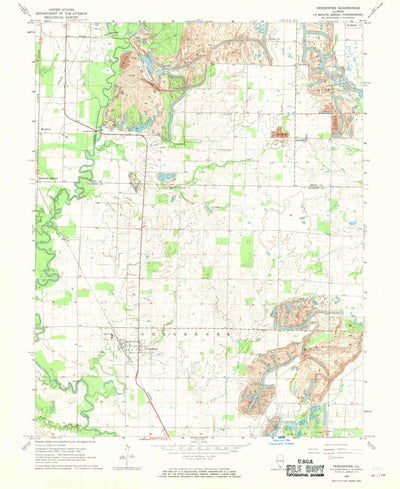 United States Geological Survey Vergennes, IL (1968, 24000-Scale) digital map