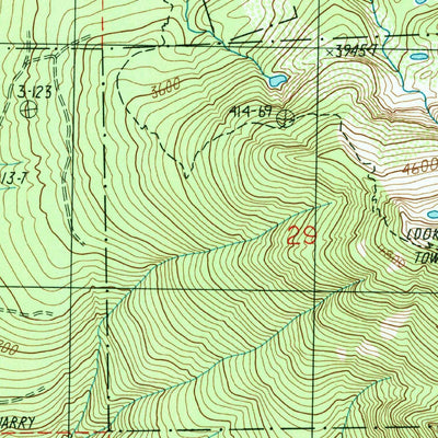 United States Geological Survey Verlot, WA (1989, 24000-Scale) digital map